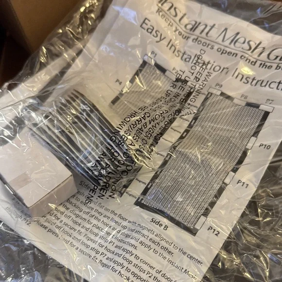 Black Mesh Door Screen - Picture 6 of 6